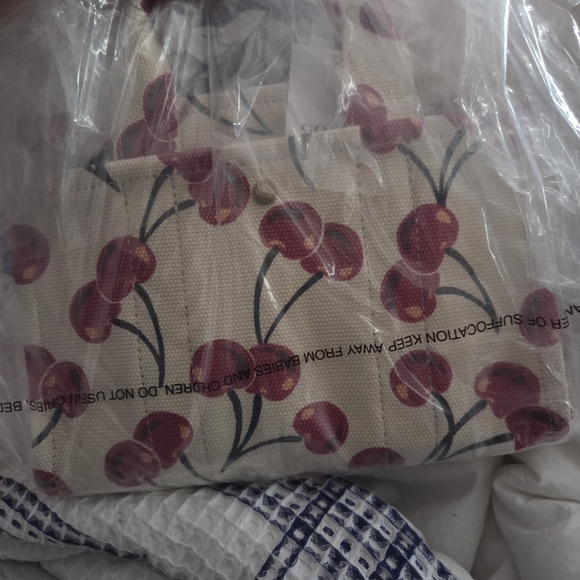 Coach Cherry Canvas Tote Bag - Picture 7 of 7
